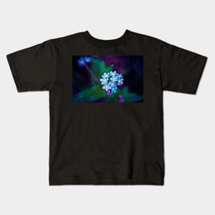 Forget Me Not Flowers Kids T-Shirt